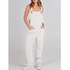 image:imageANRABESS Denim Bib Overalls for Women Loose Fit Jean JumpsuitWhite