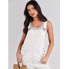 image:imageANRABESS Denim Bib Overalls for Women Loose Fit Jean JumpsuitWhite