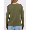 image:imageANRABESS Long Sleeve Shirts for Women Wrinkle Free Crew Neck Fall TopArmy Green