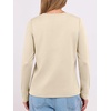 image:imageANRABESS Long Sleeve Shirts for Women Wrinkle Free Crew Neck Fall TopBeige