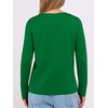 image:imageANRABESS Long Sleeve Shirts for Women Wrinkle Free Crew Neck Fall TopGreen