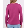 image:imageANRABESS Long Sleeve Shirts for Women Wrinkle Free Crew Neck Fall TopHot Pink