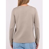 image:imageANRABESS Long Sleeve Shirts for Women Wrinkle Free Crew Neck Fall TopKhaki