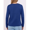 image:imageANRABESS Long Sleeve Shirts for Women Wrinkle Free Crew Neck Fall TopRoyal Blue