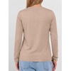 image:imageANRABESS Long Sleeve Shirts for Women Wrinkle Free V Neck Fall TopAlmond