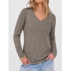 image:imageANRABESS Long Sleeve Shirts for Women Wrinkle Free V Neck Fall TopCoffee Grey