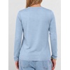 image:imageANRABESS Long Sleeve Shirts for Women Wrinkle Free V Neck Fall TopLight Blue