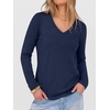 image:imageANRABESS Long Sleeve Shirts for Women Wrinkle Free V Neck Fall TopNavy Blue