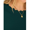 image:imageANRABESS Long Sleeve Sweaters for Women Scalloped Lightweight Fall OutfitsDark Green