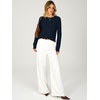 image:imageANRABESS Long Sleeve Sweaters for Women Scalloped Lightweight Fall OutfitsNavy Blue