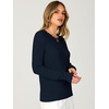 image:imageANRABESS Long Sleeve Sweaters for Women Scalloped Lightweight Fall OutfitsNavy Blue