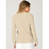 image:imageANRABESS Long Sleeve Sweaters for Women Scalloped Lightweight Fall OutfitsParchment