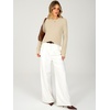 image:imageANRABESS Long Sleeve Sweaters for Women Scalloped Lightweight Fall OutfitsParchment