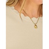 image:imageANRABESS Long Sleeve Sweaters for Women Scalloped Lightweight Fall OutfitsParchment
