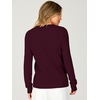image:imageANRABESS Long Sleeve Sweaters for Women Scalloped Lightweight Fall OutfitsWine Red