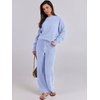 image:imageANRABESS Lounge Sets for Women Fuzzy Fleece Pajama SetBlue
