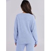 image:imageANRABESS Lounge Sets for Women Fuzzy Fleece Pajama SetBlue