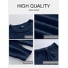 image:imageANRABESS Lounge Sets for Women Fuzzy Fleece Pajama SetDark Blue