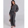 image:imageANRABESS Lounge Sets for Women Fuzzy Fleece Pajama SetDeep Gray