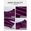 image:imageANRABESS Lounge Sets for Women Fuzzy Fleece Pajama SetDeep Viole