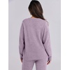image:imageANRABESS Lounge Sets for Women Fuzzy Fleece Pajama SetPurple