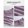 image:imageANRABESS Lounge Sets for Women Fuzzy Fleece Pajama SetPurple
