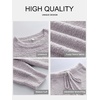 image:imageANRABESS Lounge Sets for Women Fuzzy Fleece Pajama SetPurple Grey