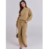 image:imageANRABESS Lounge Sets for Women Fuzzy Fleece Pajama SetRed