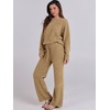image:imageANRABESS Lounge Sets for Women Fuzzy Fleece Pajama SetRed