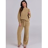 image:imageANRABESS Lounge Sets for Women Fuzzy Fleece Pajama SetRed