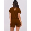 image:imageANRABESS Rompers for Women Summer 2026 Casual Dressy One Piece Tshirt Short Pants Jumpsuit Beach Vacation Outfit Clothes04 Brown