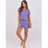 image:imageANRABESS Rompers for Women Summer 2026 Casual Dressy One Piece Tshirt Short Pants Jumpsuit Beach Vacation Outfit Clothes04 Purple