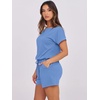image:imageANRABESS Rompers for Women Summer 2026 Casual Dressy One Piece Tshirt Short Pants Jumpsuit Beach Vacation Outfit Clothes04 Sky