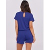 image:imageANRABESS Rompers for Women Summer 2026 Casual Dressy One Piece Tshirt Short Pants Jumpsuit Beach Vacation Outfit ClothesBlue