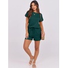 image:imageANRABESS Rompers for Women Summer 2026 Casual Dressy One Piece Tshirt Short Pants Jumpsuit Beach Vacation Outfit ClothesDeep Green