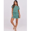 image:imageANRABESS Rompers for Women Summer 2026 Casual Dressy One Piece Tshirt Short Pants Jumpsuit Beach Vacation Outfit ClothesLake