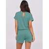 image:imageANRABESS Rompers for Women Summer 2026 Casual Dressy One Piece Tshirt Short Pants Jumpsuit Beach Vacation Outfit ClothesLake
