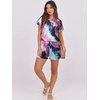 image:imageANRABESS Rompers for Women Summer 2026 Casual Dressy One Piece Tshirt Short Pants Jumpsuit Beach Vacation Outfit ClothesTie Dye Purple
