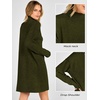 image:imageANRABESS Sweater Dress for Women Fall Oversized Mock Neck Long Sleeve DressArmy Green