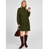 image:imageANRABESS Sweater Dress for Women Fall Oversized Mock Neck Long Sleeve DressArmy Green