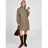 image:imageANRABESS Sweater Dress for Women Fall Oversized Mock Neck Long Sleeve DressCoffee