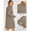 image:imageANRABESS Sweater Dress for Women Fall Oversized Mock Neck Long Sleeve DressCoffee