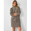 image:imageANRABESS Sweater Dress for Women Fall Oversized Mock Neck Long Sleeve DressDark Khaki