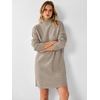 image:imageANRABESS Sweater Dress for Women Fall Oversized Mock Neck Long Sleeve DressKhaki