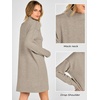 image:imageANRABESS Sweater Dress for Women Fall Oversized Mock Neck Long Sleeve DressKhaki