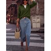 image:imageANRABESS Sweaters for Women 2026 Fall Long Sleeve Lightweight Pullover TopsArmy Green