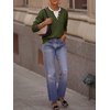 image:imageANRABESS Sweaters for Women 2026 Fall Long Sleeve Lightweight Pullover TopsArmy Green