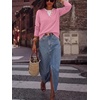 image:imageANRABESS Sweaters for Women 2026 Fall Long Sleeve Lightweight Pullover TopsCoral Pink