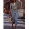image:imageANRABESS Sweaters for Women 2026 Fall Long Sleeve Lightweight Pullover TopsGrey Khaki