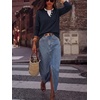 image:imageANRABESS Sweaters for Women 2026 Fall Long Sleeve Lightweight Pullover TopsNavy Blue